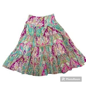 Ralph Lauren Paisley Skirt